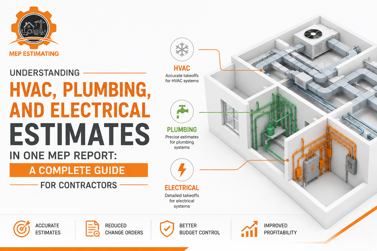 Understanding HVAC, Plumbing, and Electrical Estimates in One MEP Report: A Complete Guide for Contractors